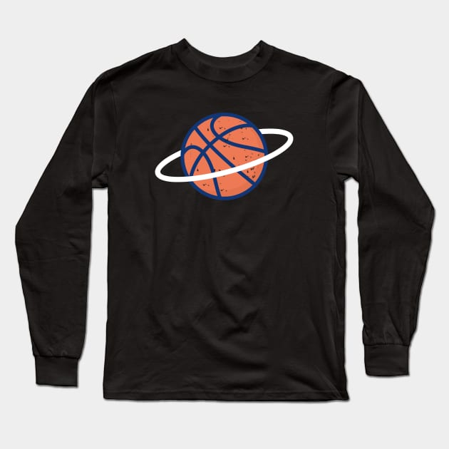 Funny Basket Ball Space Long Sleeve T-Shirt by happinessinatee